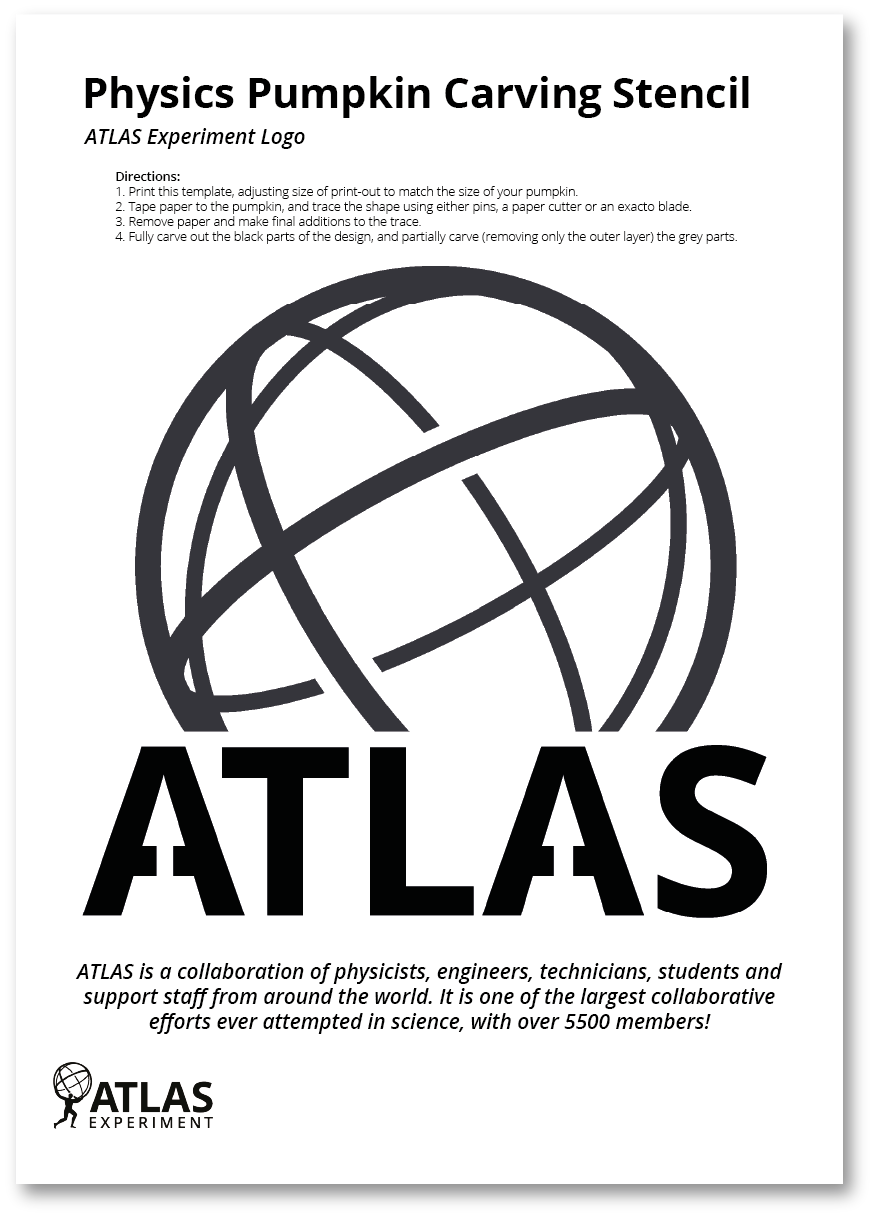 ATLAS Logo Halloween Stencil